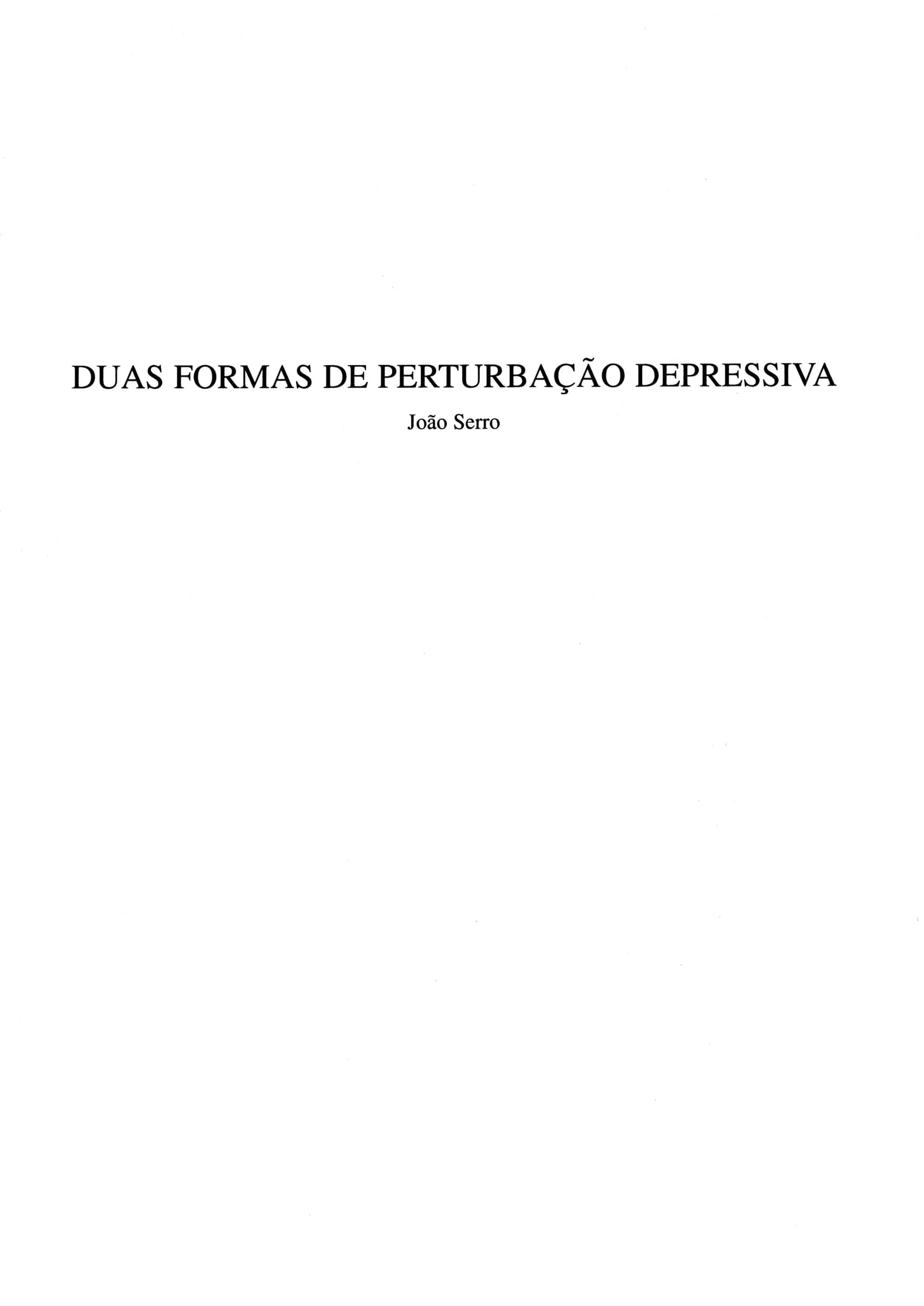 Duas formas de perturbacao depressiva, página 1 de 14